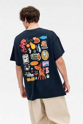 UO Black Asiatic Print T-Shirt