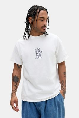 UO Weiß besticktes Type Of Vibe Grafik-T-Shirt