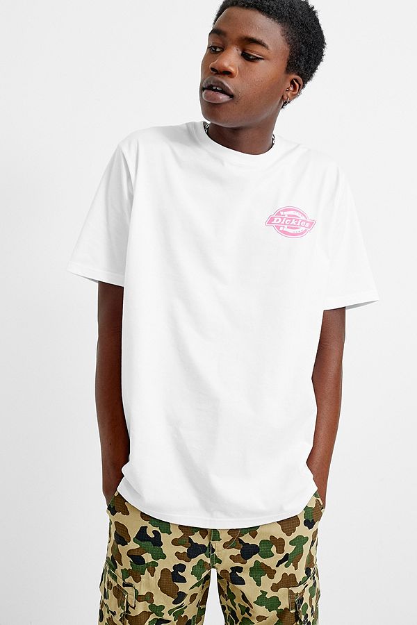 Dickies UO Exclusive Speed Circle White T-Shirt | Urban Outfitters UK