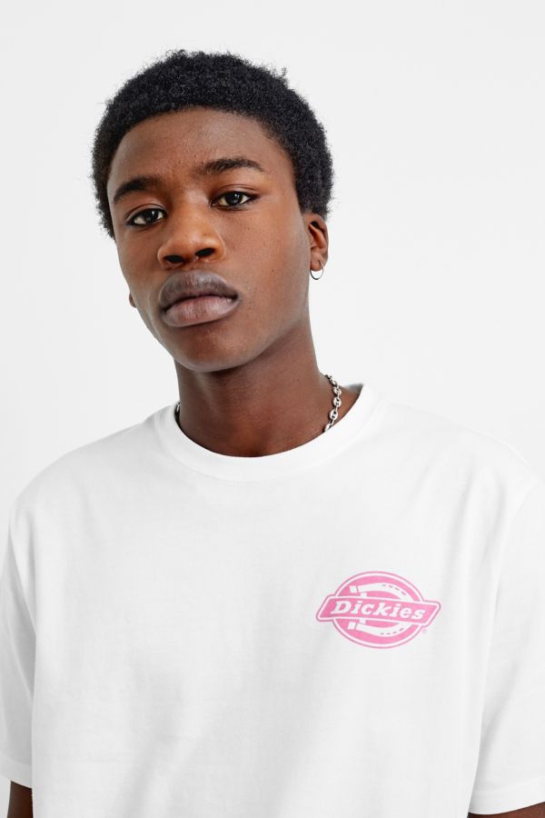 Dickies UO Exclusive Speed Circle White T-Shirt | Urban Outfitters UK