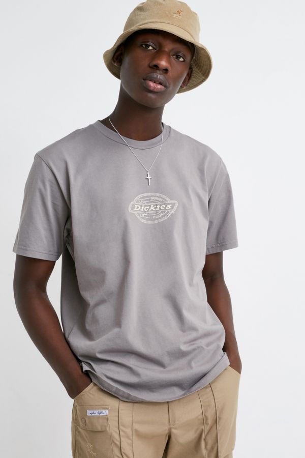 Dickies UO Exclusive Embroidered Washed Black T-Shirt | Urban Outfitters UK