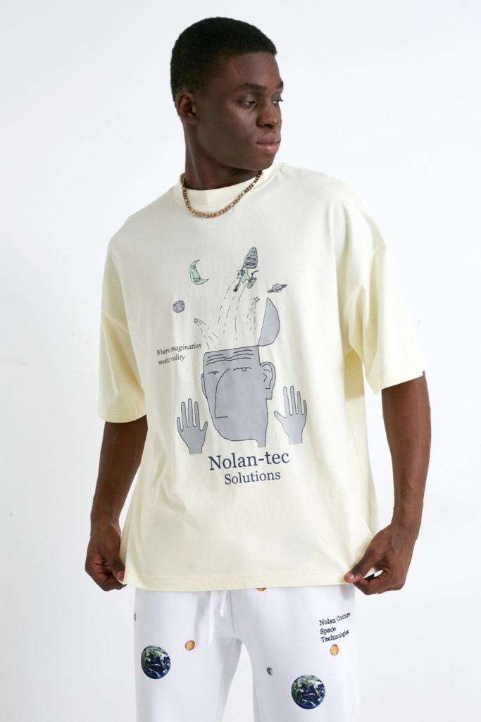 Nolan Tec Solutions Light Yellow T-Shirt | Urban Outfitters UK