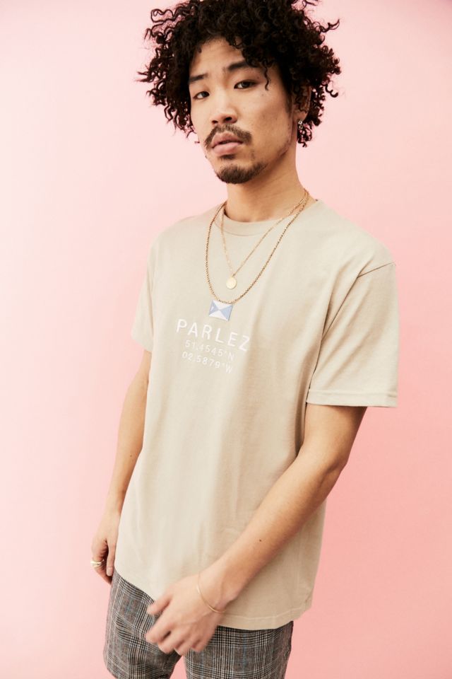 Parlez Beige Prospect T-Shirt | Urban Outfitters UK