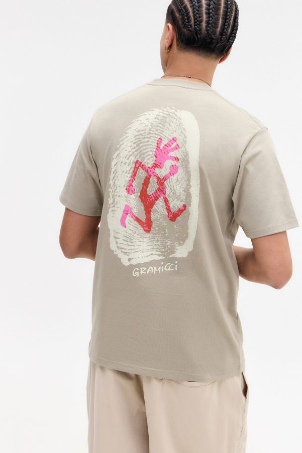 Vista diapositiva: 1: T-shirt Grammici Khaki Thumbprint