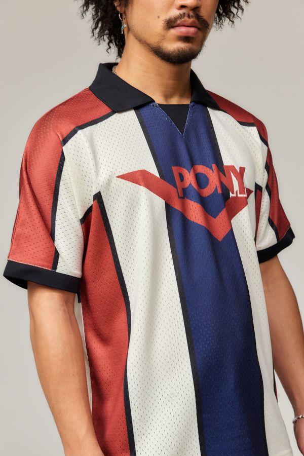 Vista diapositiva: 3: Maglia da Calcio a Righe Pony NY