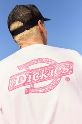 T-shirt Dickies UO Exclusive Blanc Logo Bois