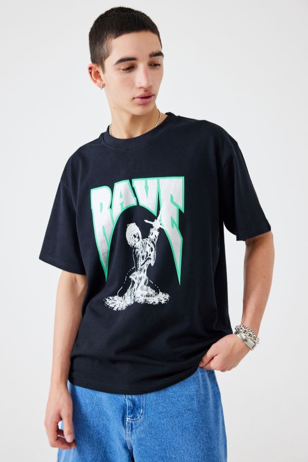 Slide View: 1: Rave Skateboards – T-Shirt „Casca"