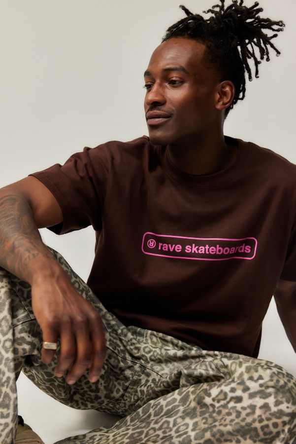 Slide View: 1: Rave Skateboards Braun Core Logo T-Shirt