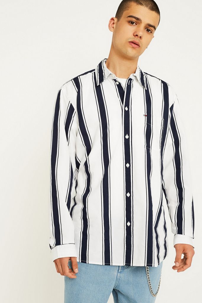 Tommy Jeans Bold Striped White Shirt