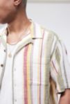 Thumbnail View 2: UO White & Red Stripe Gauze Short-Sleeved Shirt