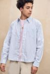 Thumbnail View 1: Loom Nolan White Poplin Business Stripe Shirt 