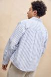 Thumbnail View 4: Loom Nolan White Poplin Business Stripe Shirt 