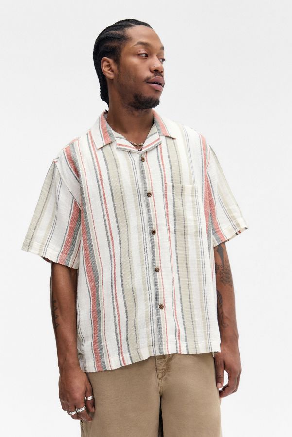 Slide View: 1: BDG Nico Multi-Stripe Shirt