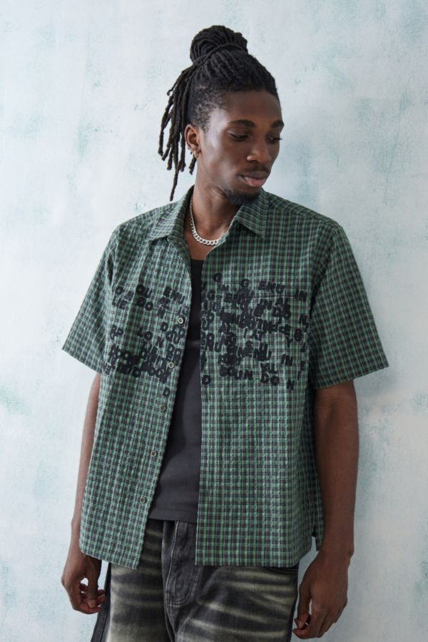 Slide View: 2: Jaded London Typo Short Sleeve Shirt