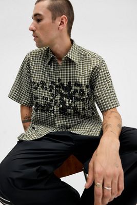 Jaded London UO Exclusive Chemise Verte Typo