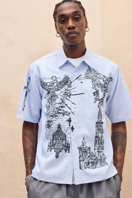 Chemise à rayures fines esquissées Jaded London