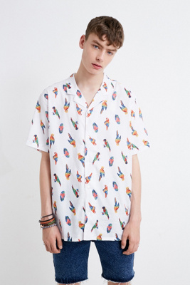 levi's parrot shirt