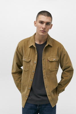 levis green corduroy shirt