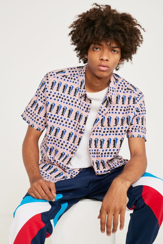 Rolla's Bon Sardines Pink Shirt | Urban Outfitters UK