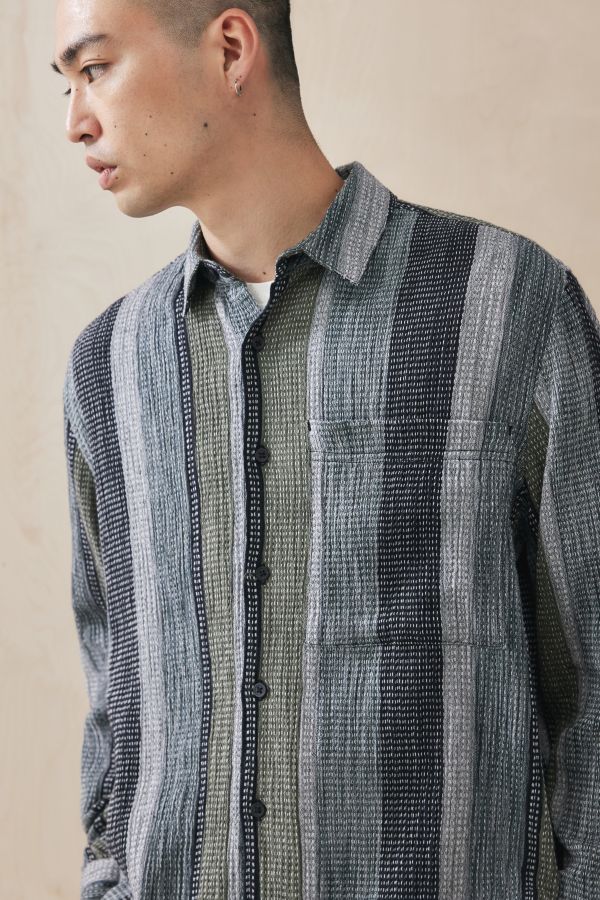 Slide View: 2: Ayker Stripe Textured Shirt