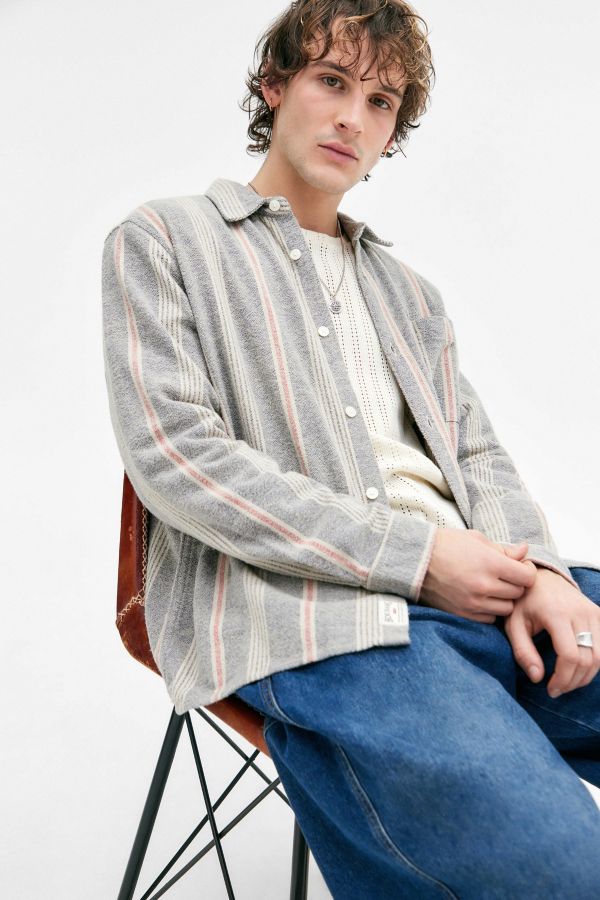 Slide View: 1: BDG Brushed Stripe Shirt