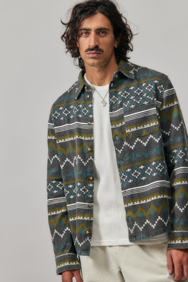 Slide View: 1: Ayker Printed Flannel Shirt