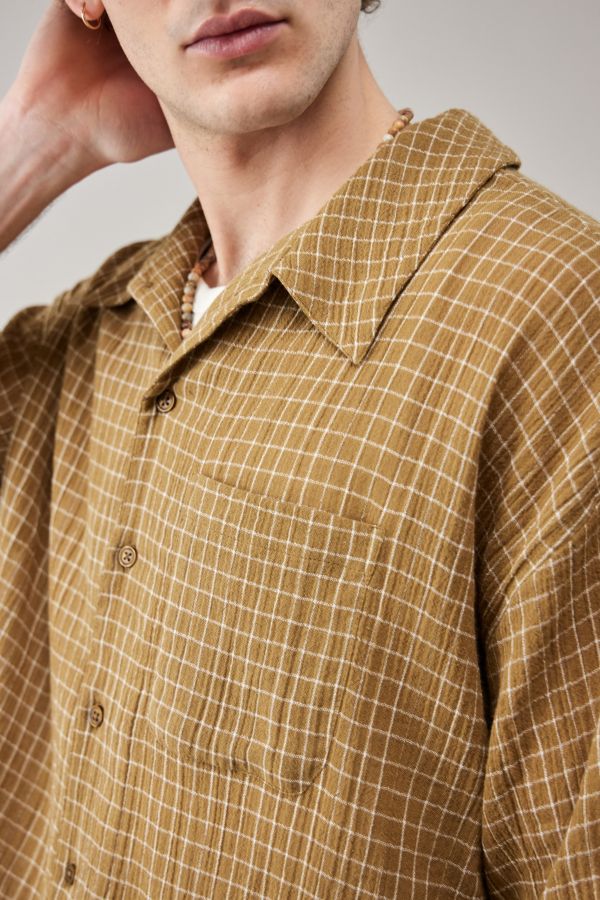 Slide View: 3: UO Window Check Shirt 