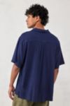 Thumbnail View 4: UO Navy Crinkle Shirt