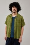 Thumbnail View 2: BDG Solid Olive Gauze Shirt