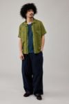 Thumbnail View 3: BDG Solid Olive Gauze Shirt