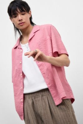 Loom Pink Seersucker Shirt