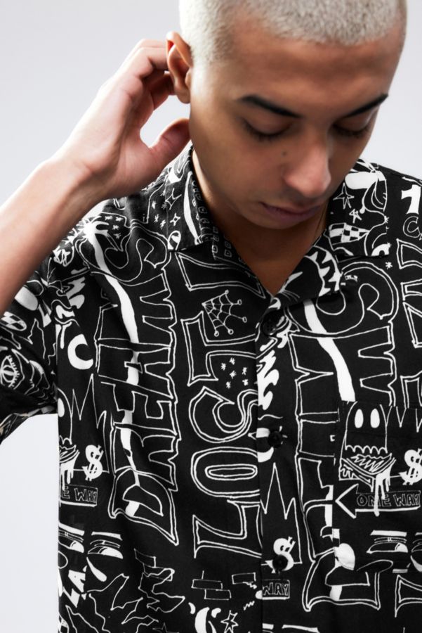 Slide View: 2: BDG Black Doodle Shirt