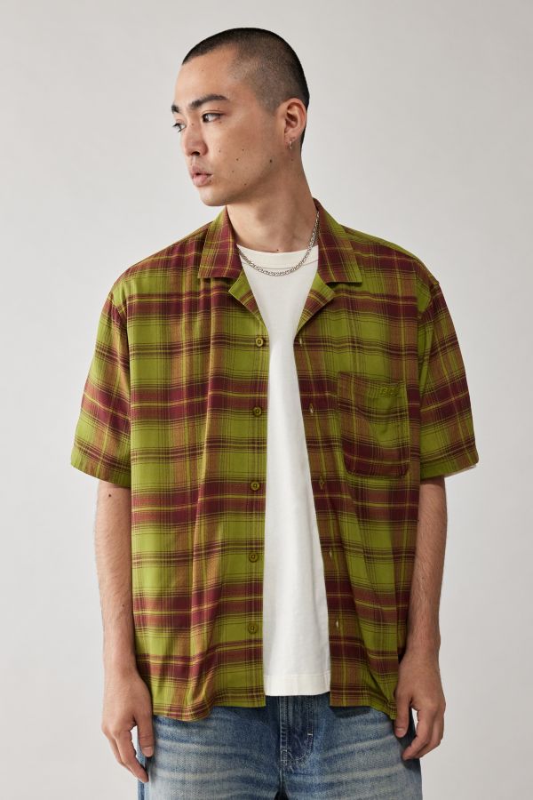 Slide View: 1: BDG Check Print Shirt