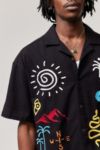 Thumbnail View 2: UO Ray Black Embroidered Shirt