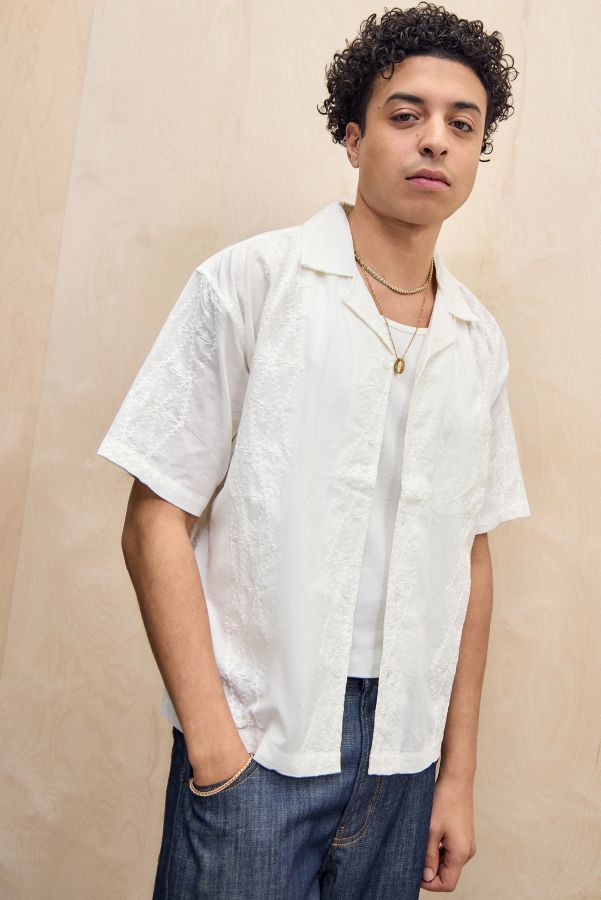 Slide View: 1: BDG White Broderie Shirt 