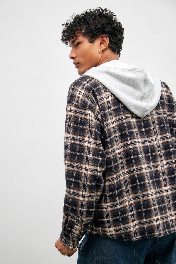 Slide View: 3: BDG Hooded Check Shirt