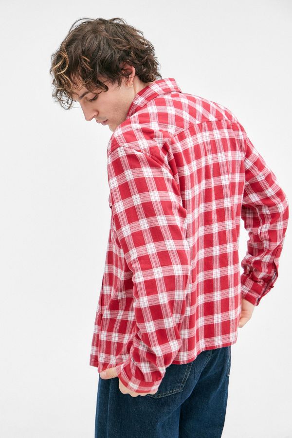 Slide View: 4: BDG Red & White Check Shirt