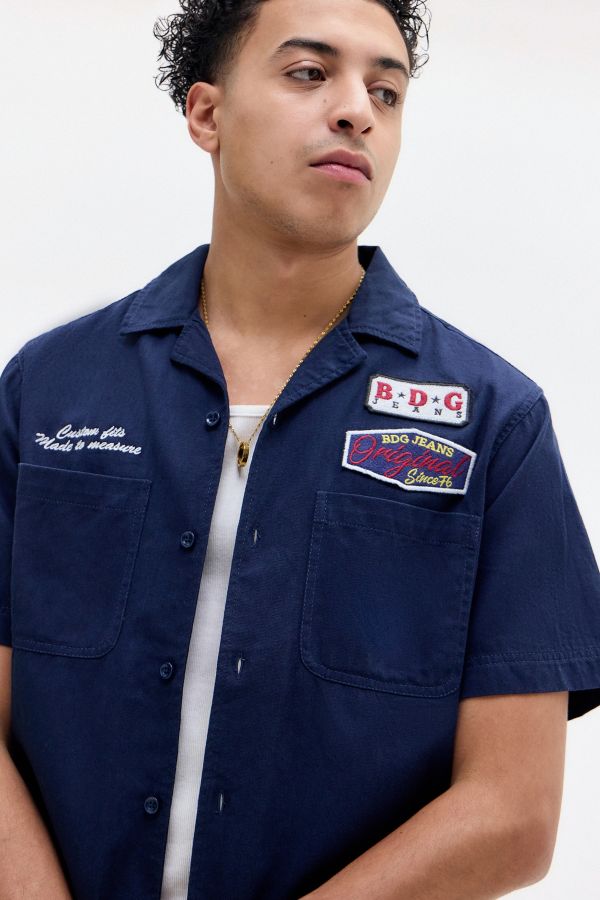 Vista diapositiva: 5: BDG Navy Badge Mechanic Shirt