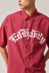 Thumbnail View 3: Ed Hardy UO Exclusive Red Check Rose Shirt