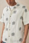 Thumbnail View 3: UO Off White Embroidered Flower Shirt 