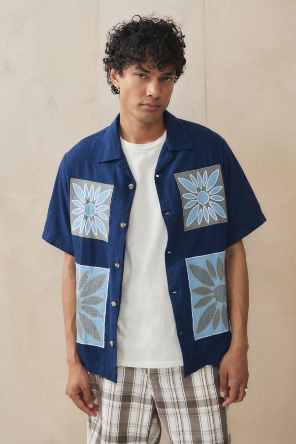 Slide View: 1: UO Embroidered Patch Shirt