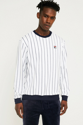 fila stripe crew sweatshirt