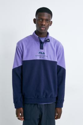 fila logo popper crew sweatshirt