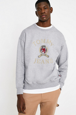 tommy jeans crew crest sweater