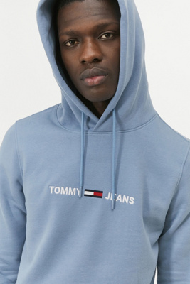 tommy jeans cropped logo hoodie