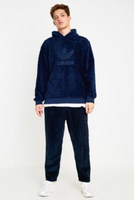 adidas navy sherpa hoodie