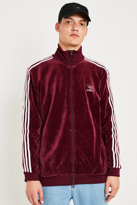 adidas beckenbauer velour track jacket