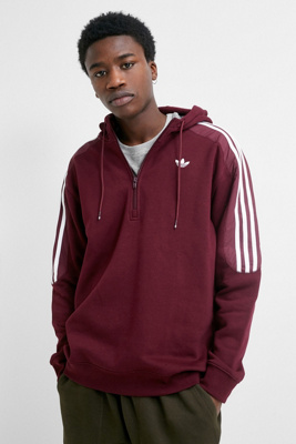 adidas hoodie mens burgundy