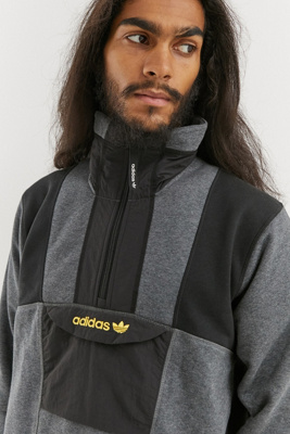 adidas originals half zip sweatshirt