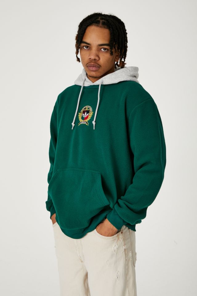 adidas Green Collegiate Crest Hoodie | Urban Outfitters UK